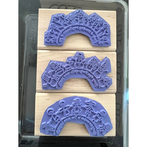 2006 Stampin Up! The World Over Wood-Mounted Rubber Stamp set - Picture 3 of 5